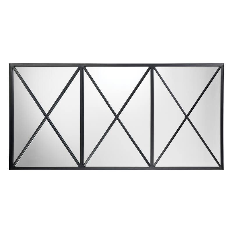 Alden Décor Hunter Iron Rectangle Mirror