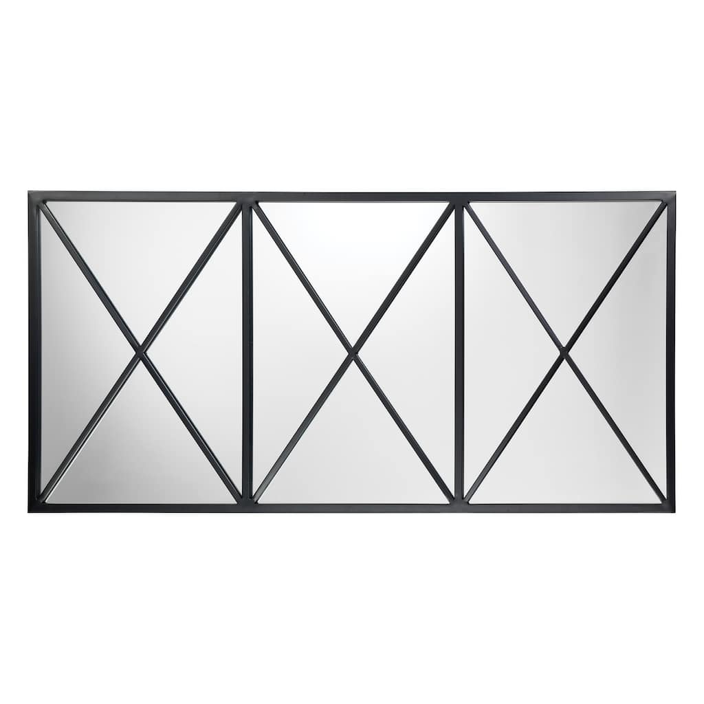 Alden Décor Hunter Iron Rectangle Mirror