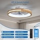 preview thumbnail 6 of 6, Cusp Barn 20" Modern Smart Low Profile Ceiling Fan with Lights and APP Control, Farmhouse 6 Speeds Reversible Wooden Ceiling Fan