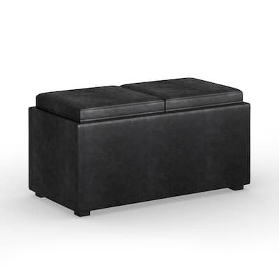 5 Piece Storage Ottoman for Living Room