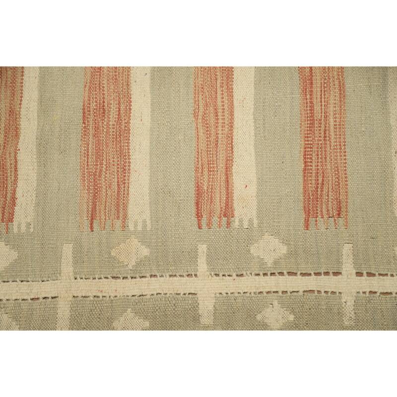 Hand Woven Oriental 100% Wool Carpet Southwestern Tribal Multi-Colored Kilim Area Rug - 5' 10'' X 3' 2''