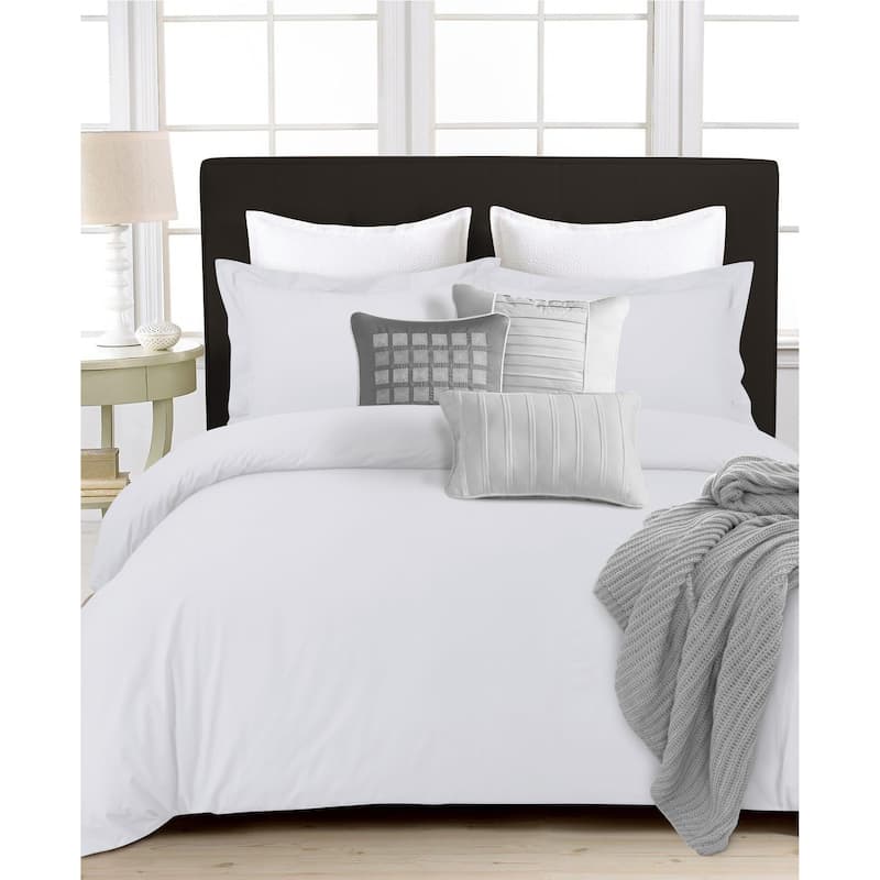 350 Thread Count Cotton Percale 3-piece Oversize Duvet Cover Set