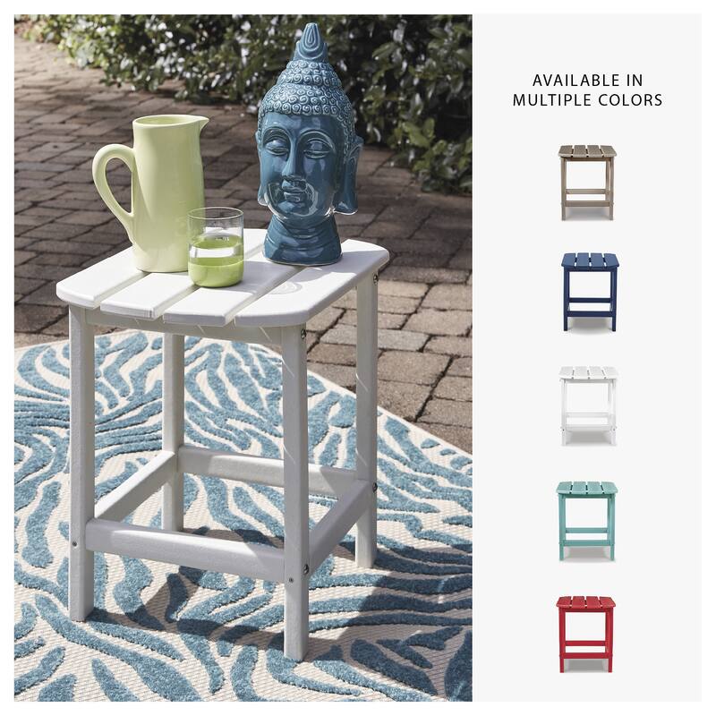 Signature Design by Ashley Sundown Treasure Outdoor Poly All Weather Rectangular End Table