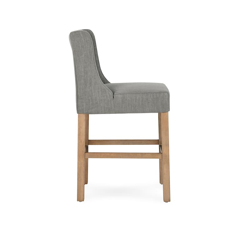 The Gray Barn Flying Hawk Tufted Upholstered 24-inch Counter Stool