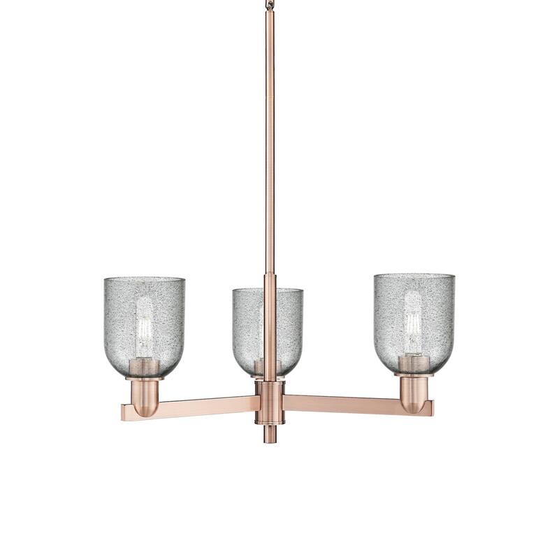 Innovations Lighting 716-3CR-11-27 Caledonia Chandelier Caledonia 3 - Antique Copper / Charcoal