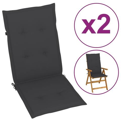 Garden Chair Cushions 2 pcs Anthracite 47.2"x19.7"x1.2"