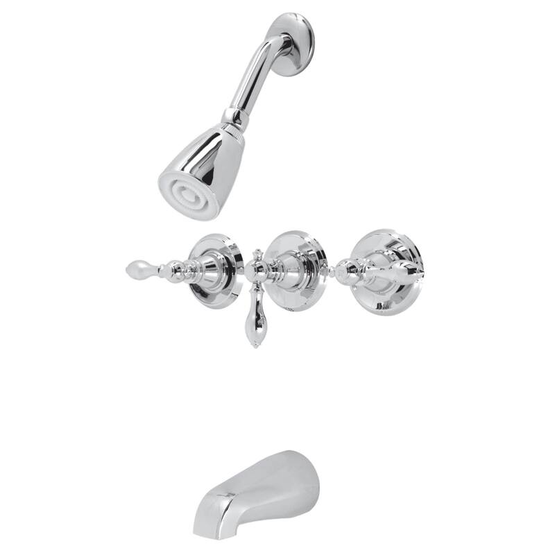Kingston Brass KB231A.L American Classic Tub and Shower Trim Package - Polished Chrome