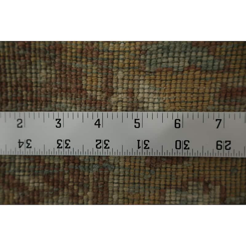 Hand Knotted Oriental 100% Wool Carpet Traditional All-Over Brown Ziegler Area Rug - 3' 10'' X 2' 1''