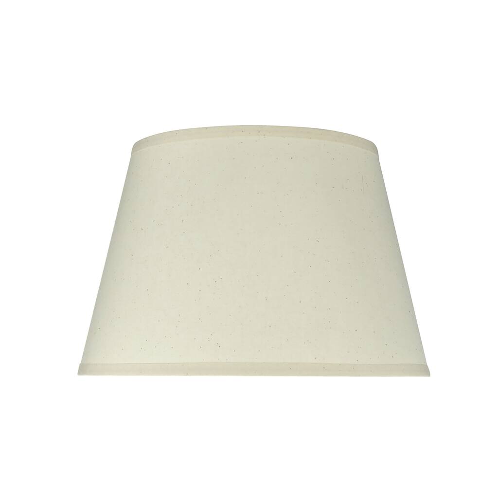 Aspen Creative Off White Hardback Empire Shape UNO Construction Lamp Shade (10" x 14" x 9 1/2")