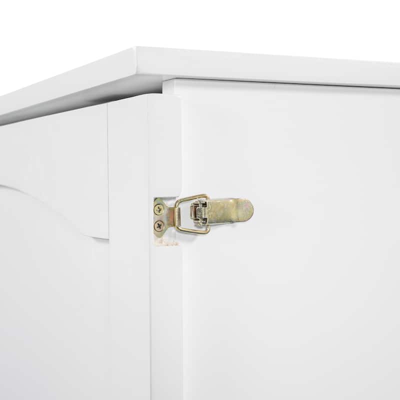 Queen Size Murphy Bed Wall Bed with drawer and a set of Sockets & USB Ports, Pulley Structure Design, White
