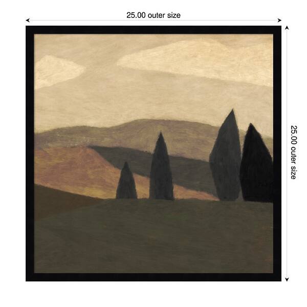 dimension image slide 17 of 18, Paysage 2 by Dan Hobday Wood Framed Wall Art Print