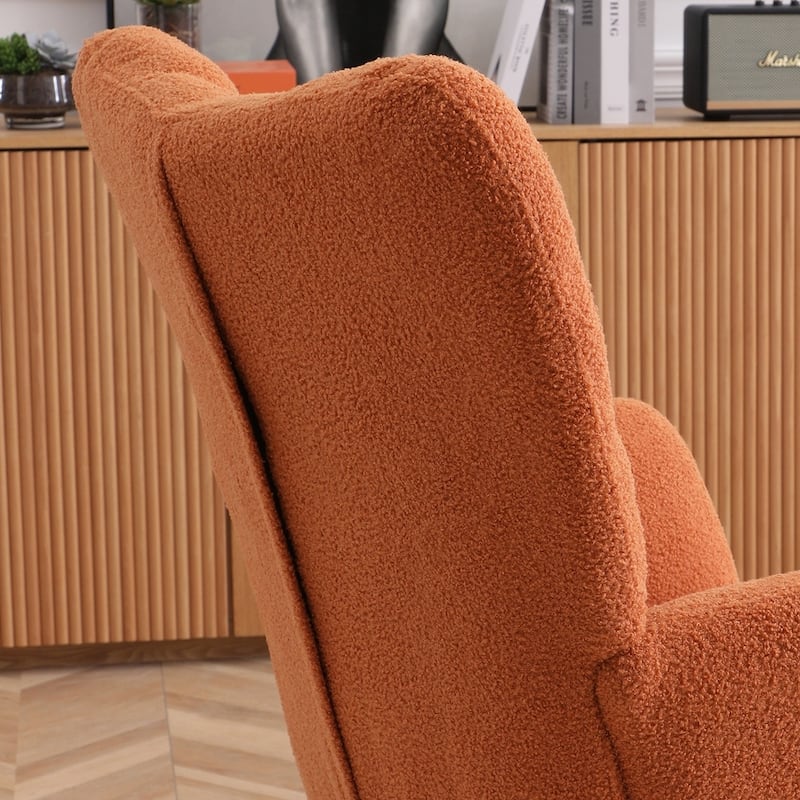 Rocking Chair Teddy Upholstered Glider Rocker