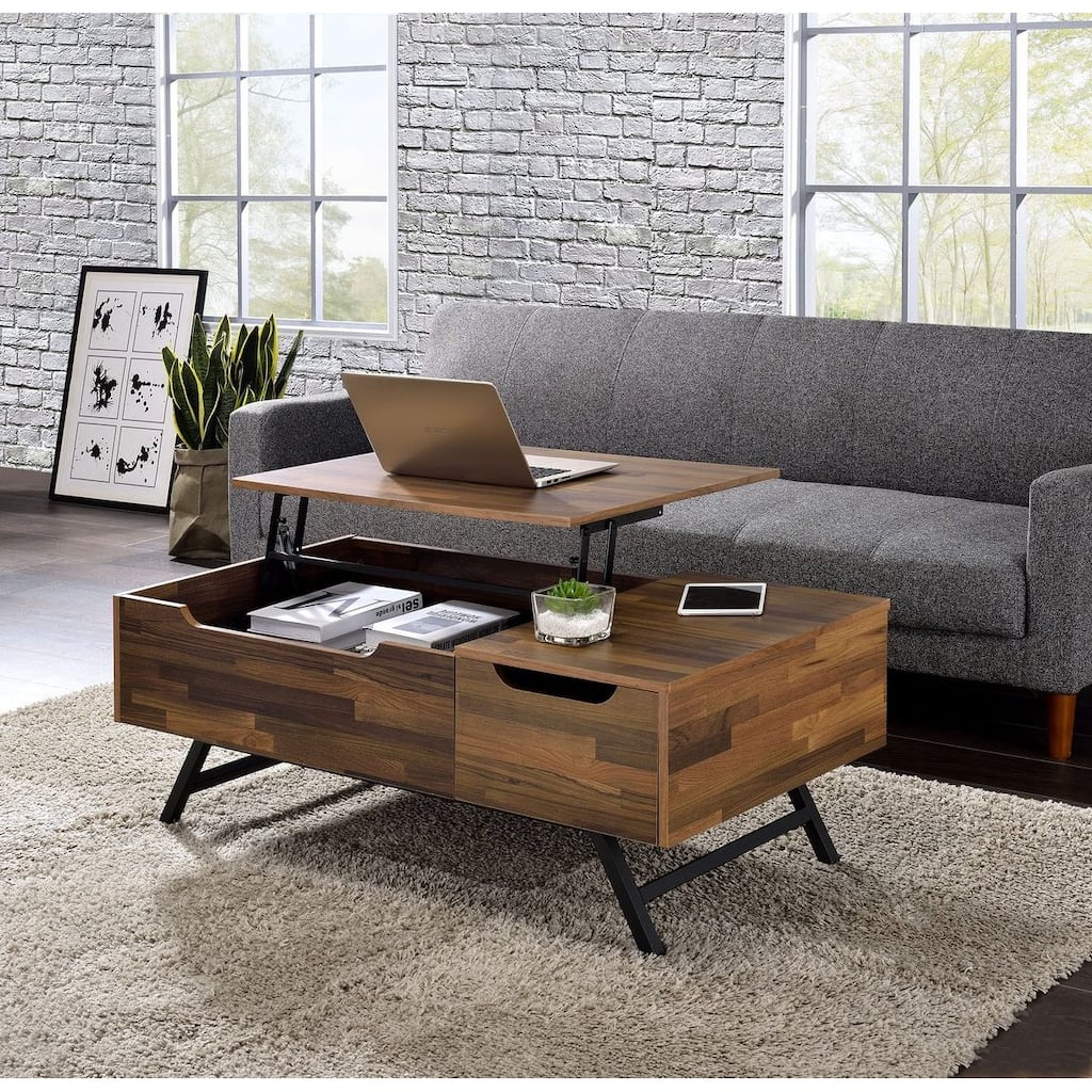 Throm Coffee Table with Lift Top in Walnut