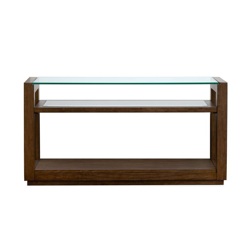 Magnussen Home Sebastian Cinnamon Rectangular Sofa Table - 54''W x 17''D x 28''H
