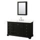 Option Dark Espresso / White Quartz Top / Polished Chrome