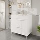preview thumbnail 12 of 19, Eviva Lux Single-Handle Waterfall Single-Hole Bathroom Faucet with Deckplate Included