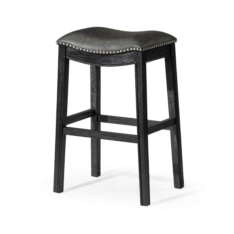 Maven Lane Adrien Saddle Kitchen Stool
