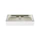 Claire Ceramic Console Sink White Basin Gold Legs