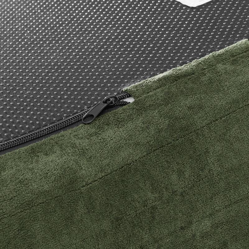 Roomfitters Modern Cloud 4-Seater Curved Sectional Sofa, Minimalist Compression Couch, Chenille