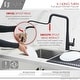 preview thumbnail 19 of 39, STYLISH Kitchen Sink Faucet Single Handle Pull Down Dual Mode Lead Free - Faucet Height: 17" | Spout Height: 9 1/2"