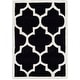 preview thumbnail 36 of 66, SAFAVIEH Handmade Chatham Elia Modern Moroccan Wool Rug 2' x 3' - Black/Ivory - Rectangle