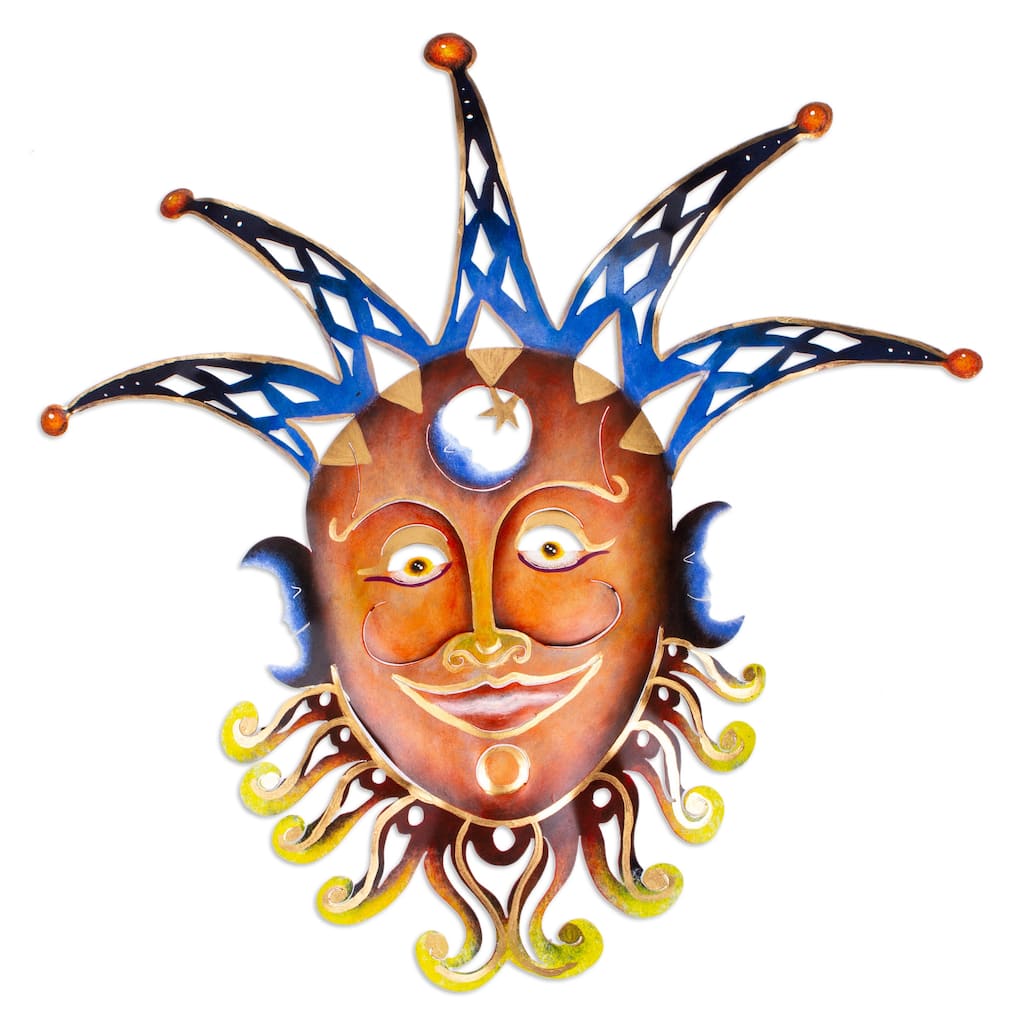 Novica Handmade Mysterious Laughter Steel Wall Art