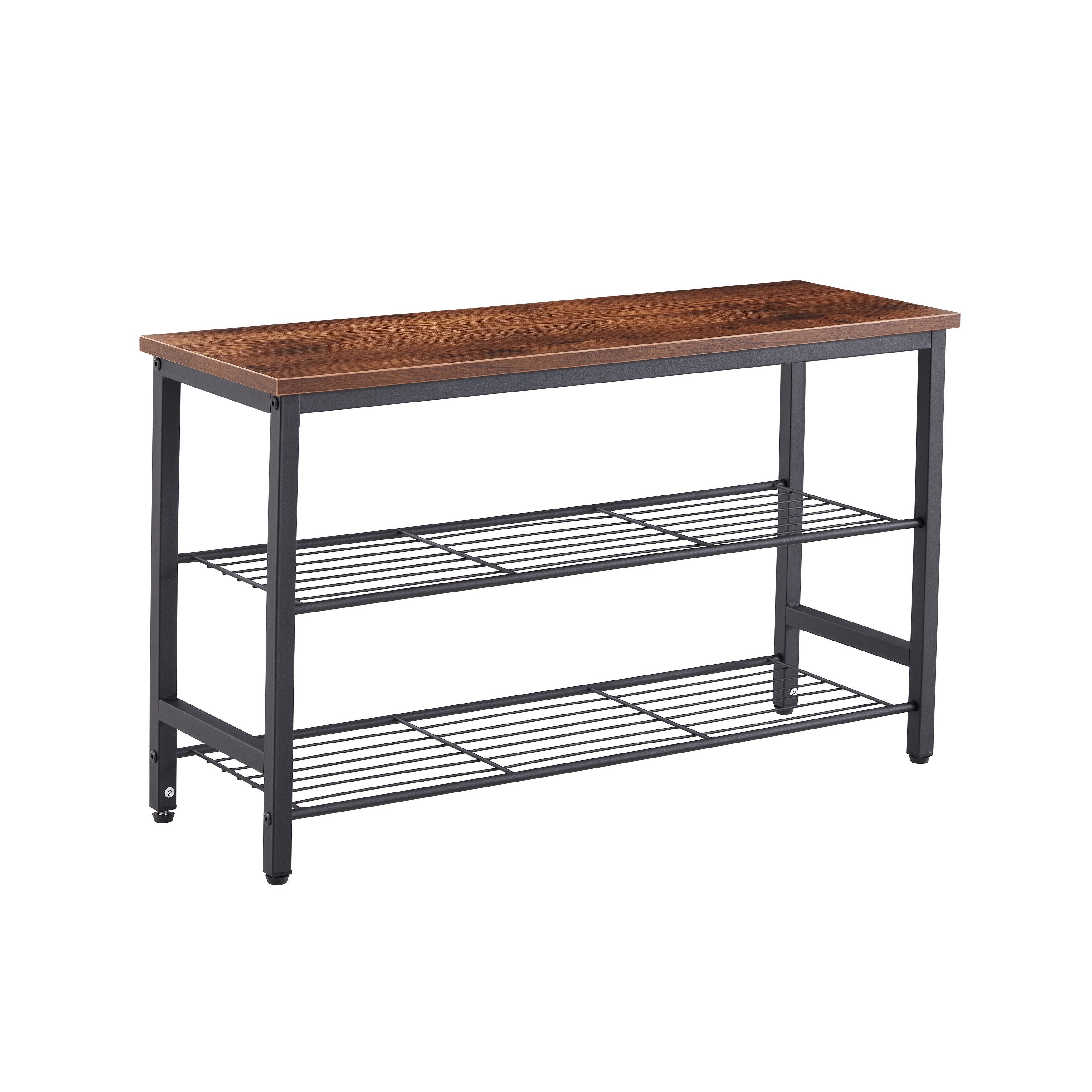 3-Tier Metal Shoe Rack Shoe Storage Shelf and MDF Top Board Each Tier Fits  4 Pairs Shoe Storage Organizer for Entryway - Bed Bath & Beyond - 38279992