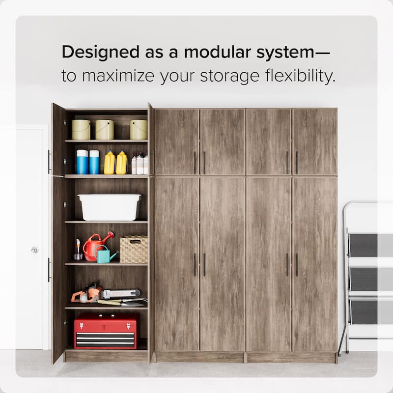 Prepac Elite Armoire Wardrobe Closet Cabinet with Hanging Rail