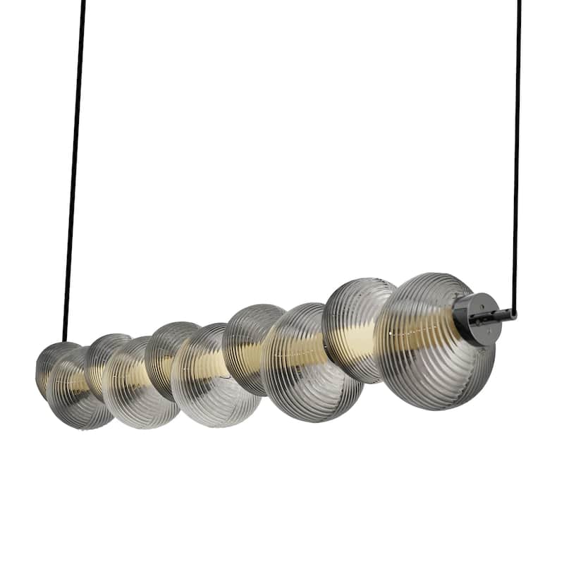 Artcraft Ariel Integrated LED Island-Light - Chrome with Black Accent