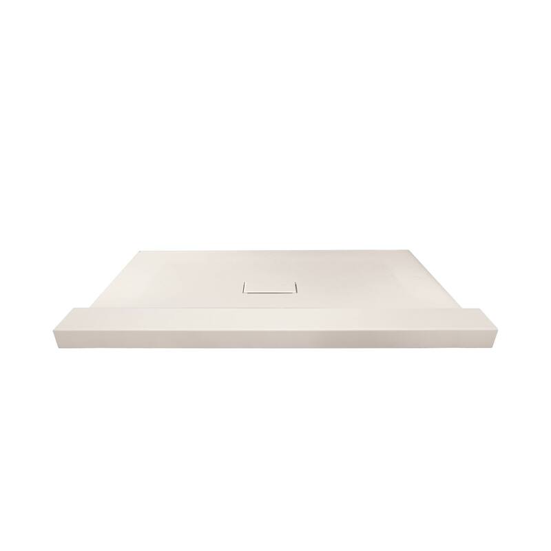 Transolid FZST6040C 59-1/8" x 40-1/2" Rectangular Shower Base with - Cameo