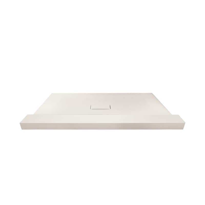 Transolid FZST7940C 78-11/16" x 40-1/2" Rectangular Shower Base with - Cameo
