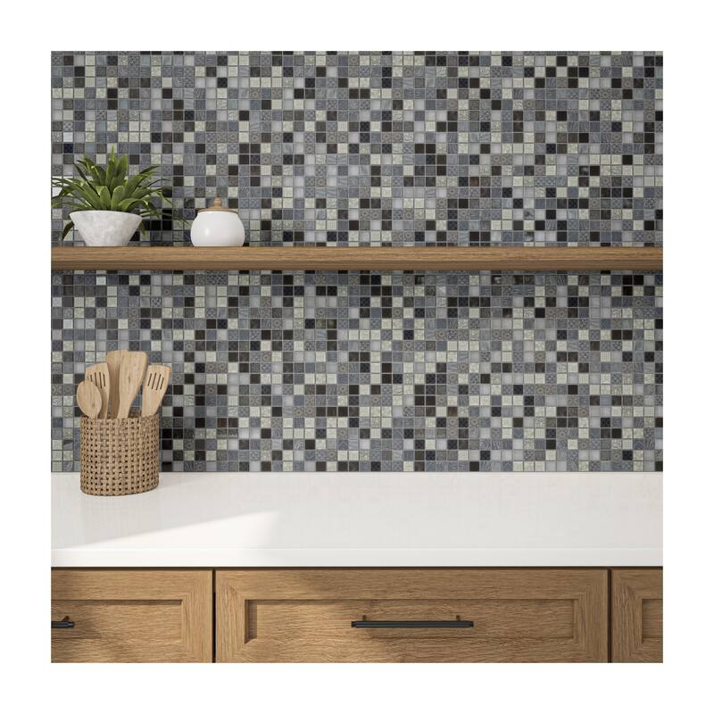 Daltile Uptown Glass 1" x 1" Metro Mosaic (20 PC Per Carton) (21.00 SQFT Per Carton) - 12x12