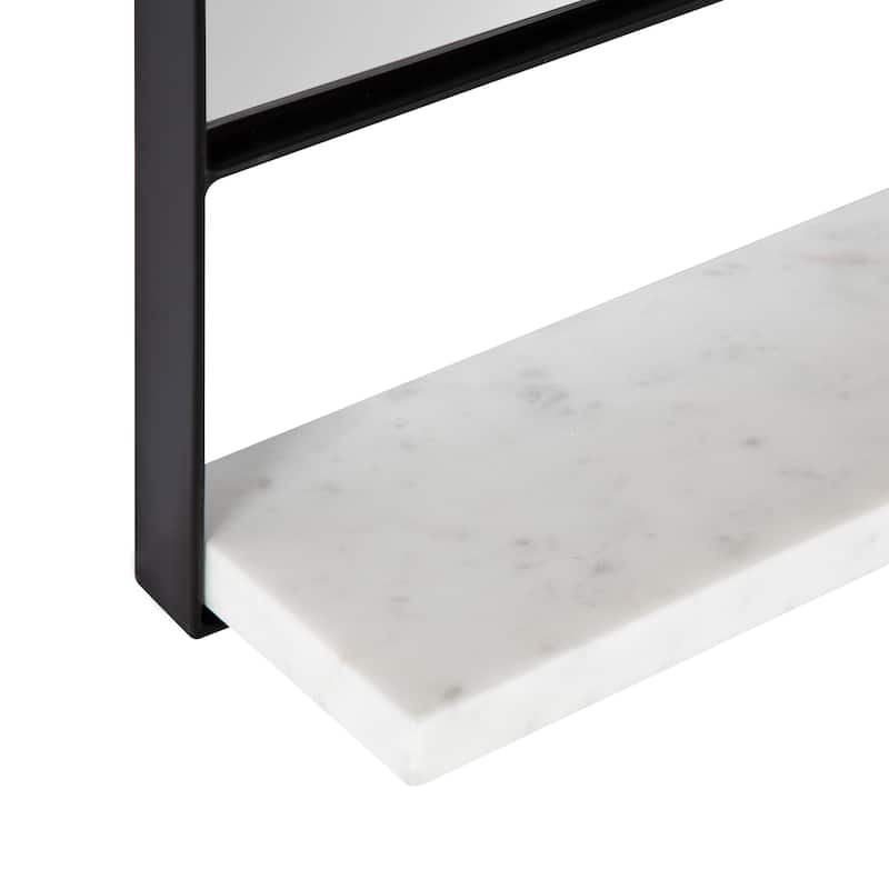 Kate and Laurel Chadwin Wall Mirror with Shelf