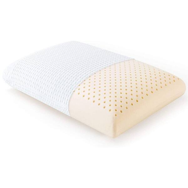 slide 2 of 7, Subrtex Natural Latex Pillow With Removable Cover