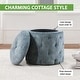 preview thumbnail 51 of 68, Erindale Round Storage Ottoman