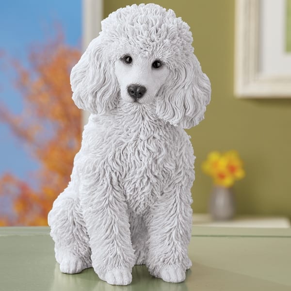 Poodle Slides - White Toy Poodle Slides - White Toy