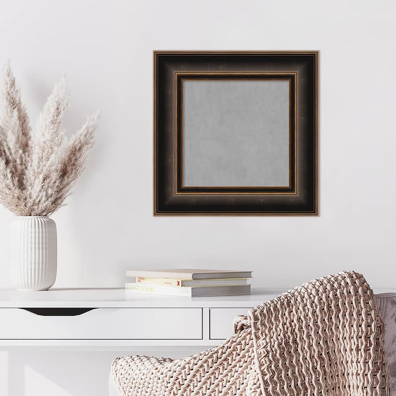 Amanti Art Villa Oil Rubbed Bronze Framed Magnetic Board