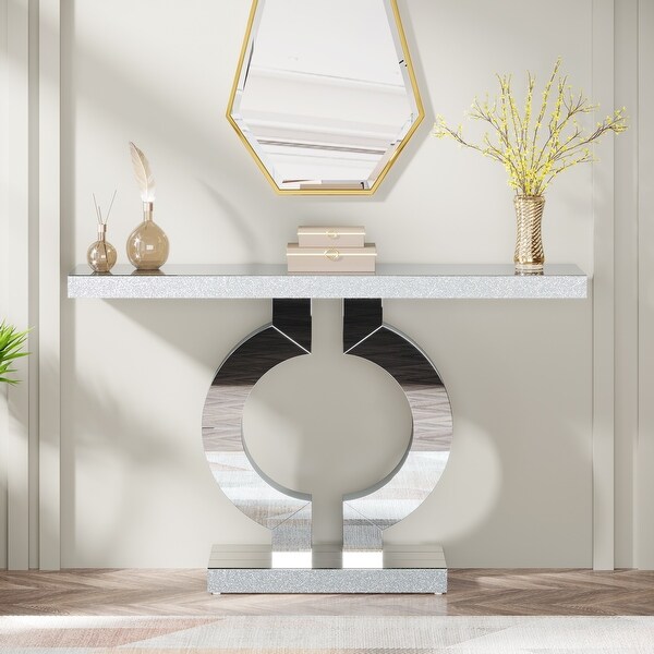 Calisto mirrored console table discount