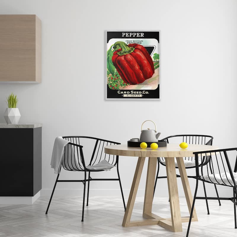 Stupell Vintage Garden Peppers Framed Giclee Art Design By Lil' Rue