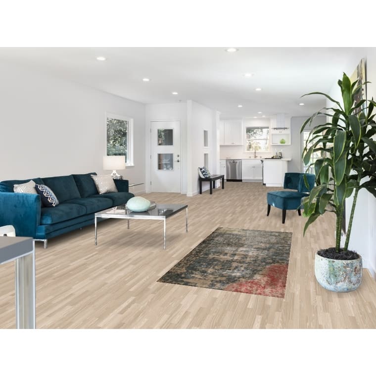 Abstract Contemporary Foyer Rug Hand-Knotted Wool Carpet - 3'0"x 6'5"