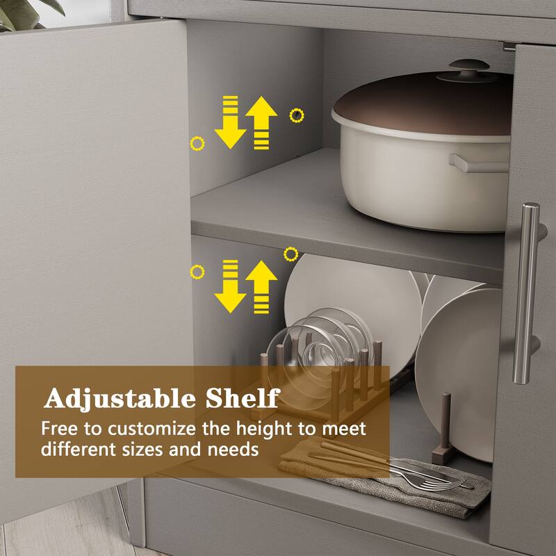 Futzca Sideboard Buffet Cabinet, Kitchen Storage Cabinet
