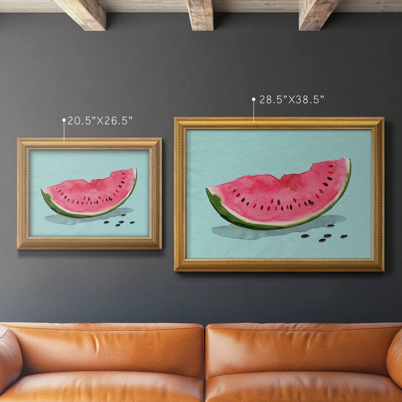 Summer Watermelon II Premium Framed Canvas- Ready to Hang