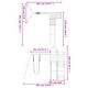 preview thumbnail 3 of 17, vidaXL Swing Set Outdoor Backyard Wooden Playground Equipment for Kids Age 3-8