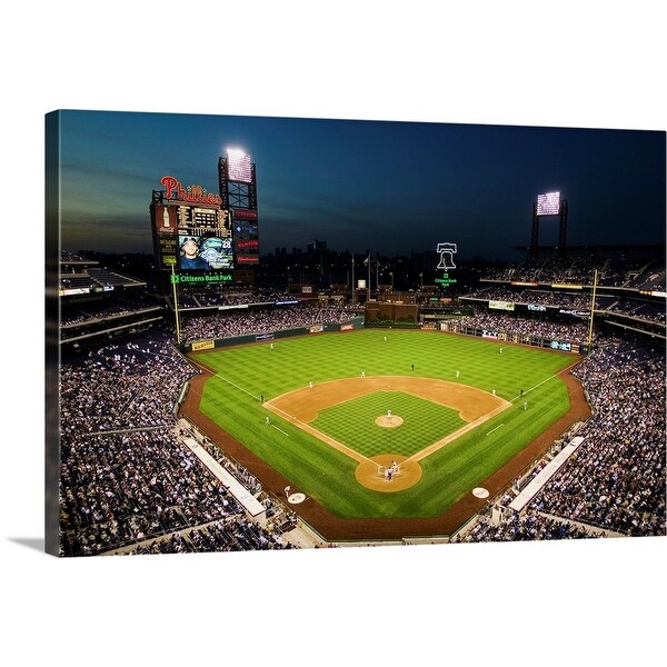"Panoramic view of 29,183 baseball fans at Citizens Bank Park, Philadelphia, PA" Canvas Wall Art