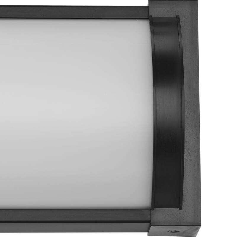 Barril Collection 32 in. Matte Black Large Modern Integrated LED Linear Vanity Light - 32 in x 2.33 in x 4.76 in