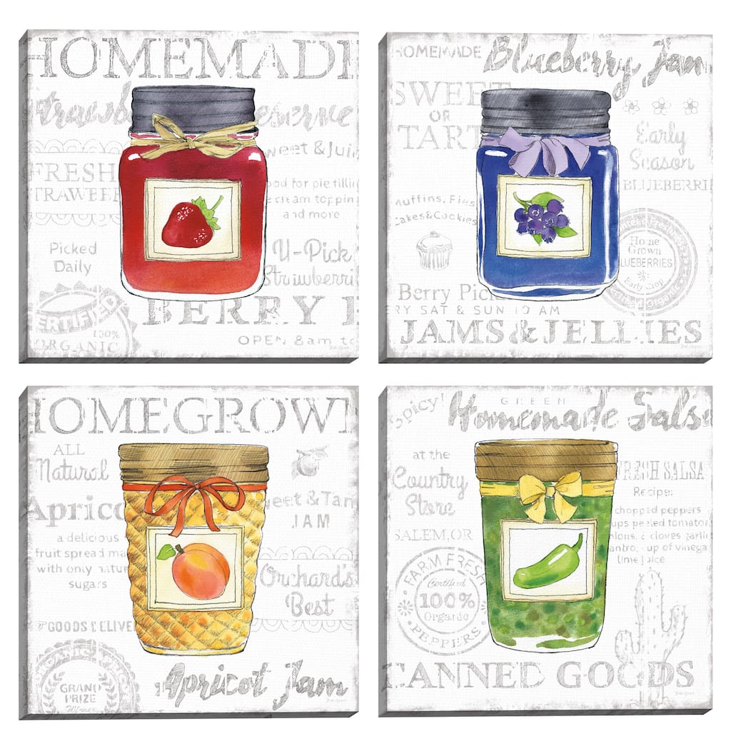 Canning Kitchen by Beth Grove Canvas Art Prints