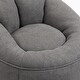 preview thumbnail 21 of 101, Microfiber High-Density Foam Bean Bag Lounge Chairs with Removable Footrest