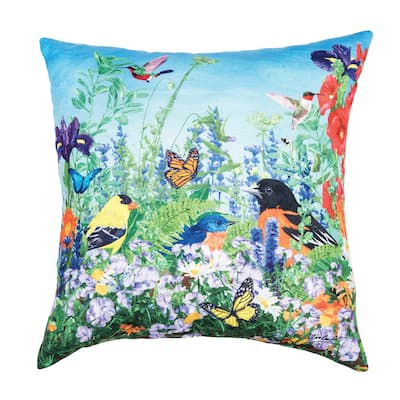 Bird Garden Paradise Pillow