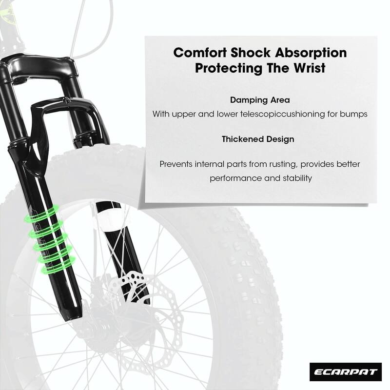 20-Inch Mountain Bike for Kids & Teenagers - High Carbon Steel Frame