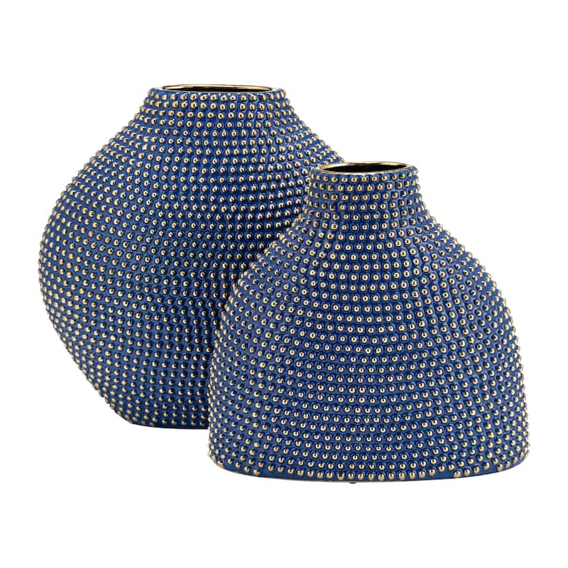 Sagebrook Home Contenporary Ceramic Beaded Vase